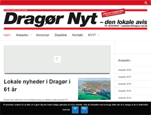 Tablet Screenshot of dragoer-nyt.dk